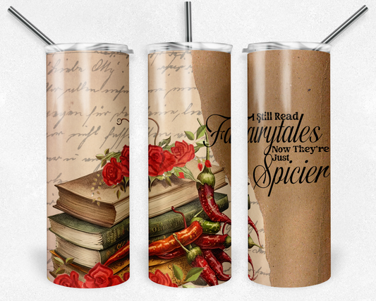 Spicer Fairytales - Books 20oz Skinny Tumbler