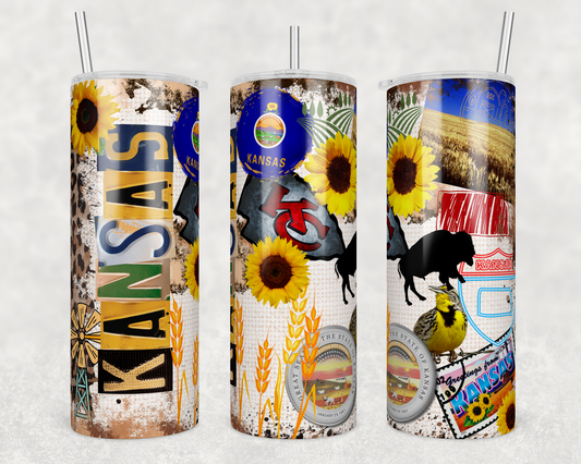 Kansas 20oz Skinny Tumbler