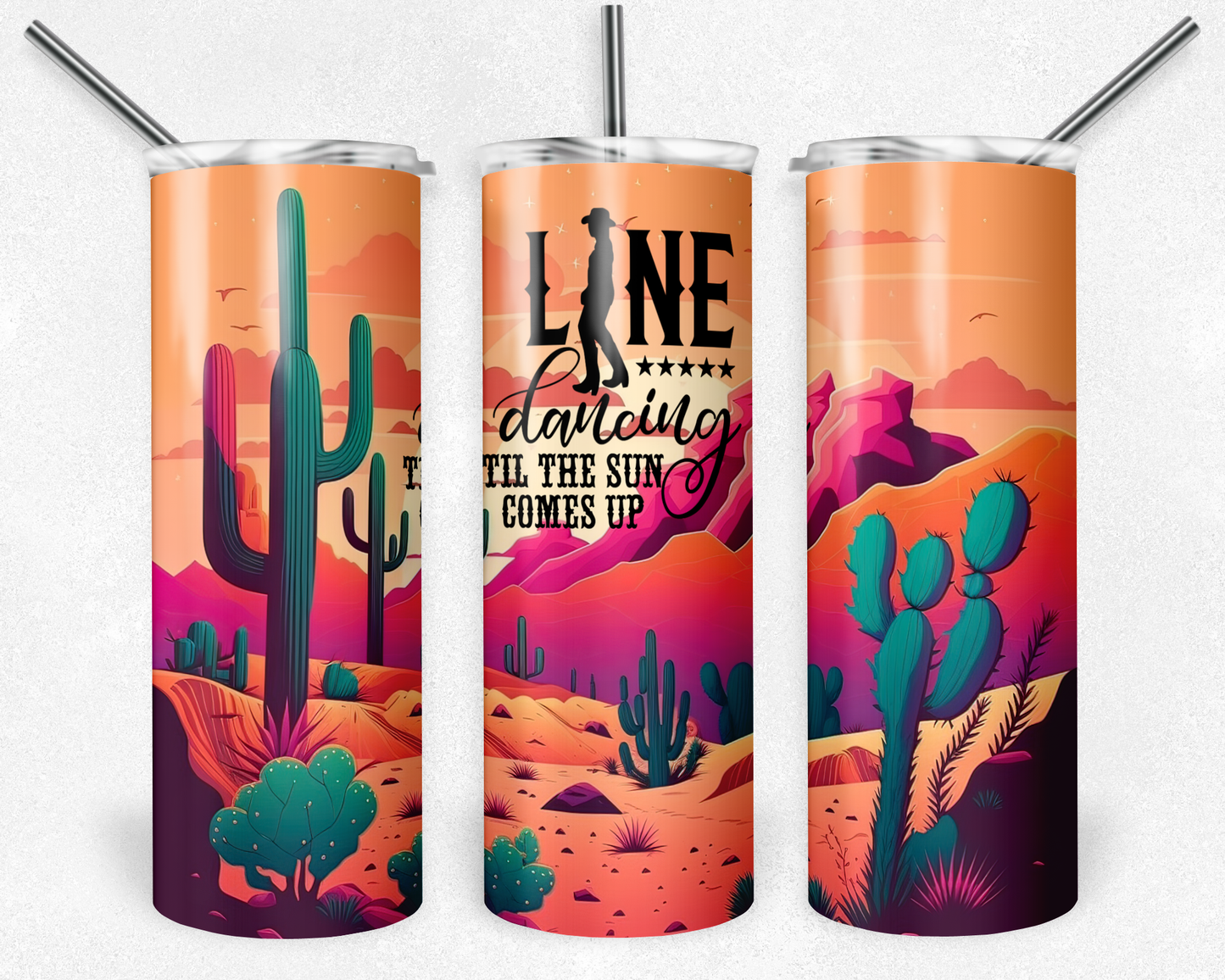 Line Dancing - Western 20oz Skinny Tumbler