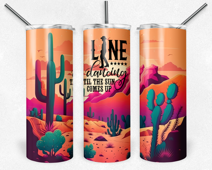 Line Dancing - Western 20oz Skinny Tumbler