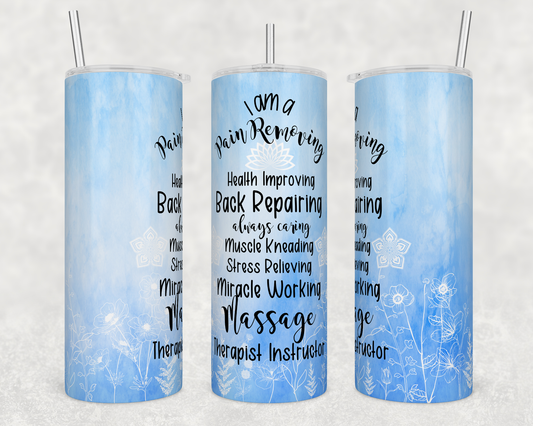 Massage Therapist Instructor 20oz Skinny Tumbler