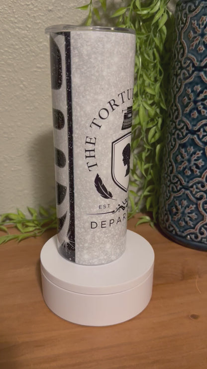 TTPD Album Taylor Swift 2-Tone Glitter 20oz Skinny Tumbler