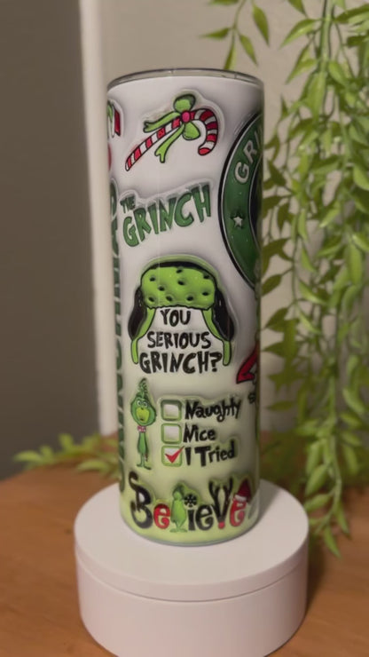 Grinch Coffee - Christmas 20oz Skinny Tumbler