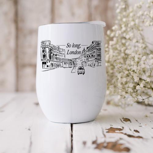 TTPD So Long London Taylor Swift Wine Tumbler