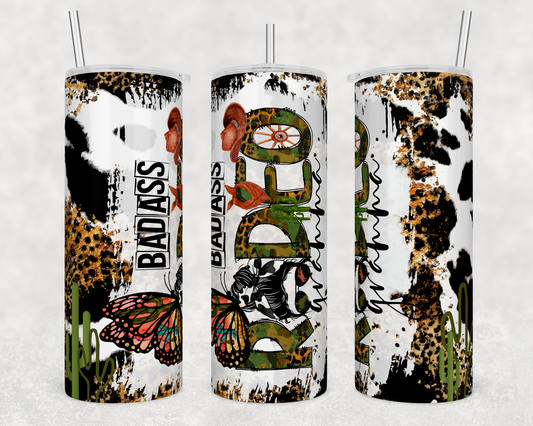 Badass Rodeo Gramma 20oz Skinny Tumbler