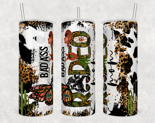 Badass Rodeo Mom 20oz Skinny Tumbler