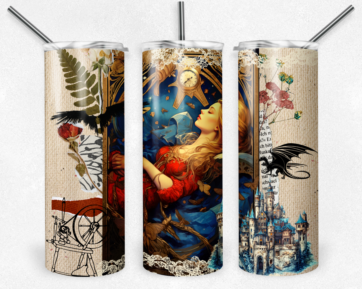Sleeping Beauty - Magical - Vintage 20oz Skinny Tumbler