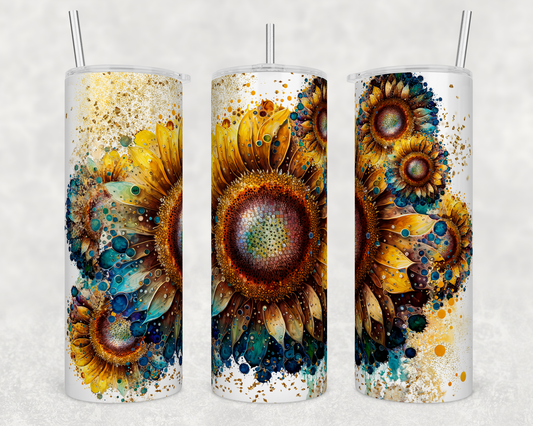 Sunflower Ink 20oz Skinny Tumbler